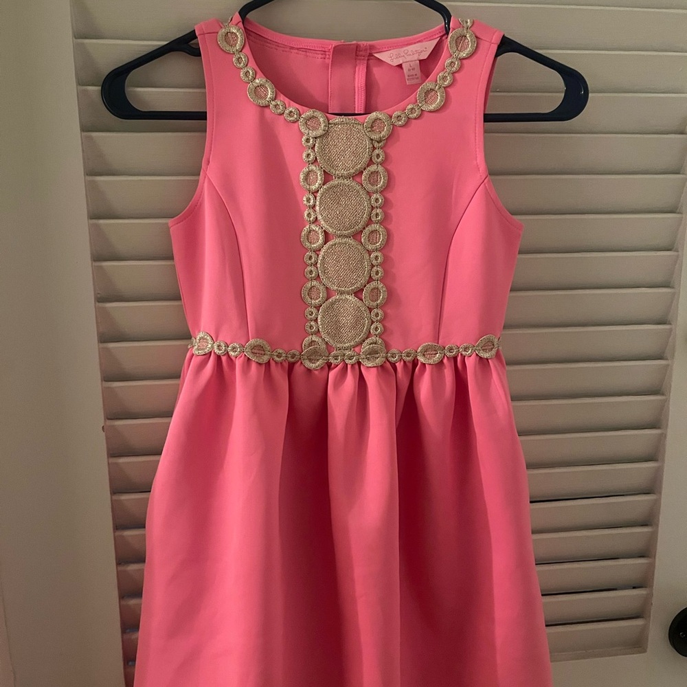 Pink and gold Lilly Pulitzer Dress